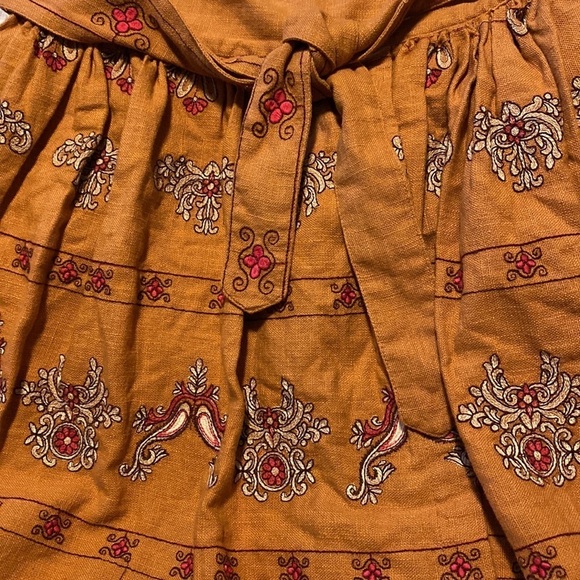 Anthropologie Embroidered Mini Skirt NWOT - Picture 5 of 8